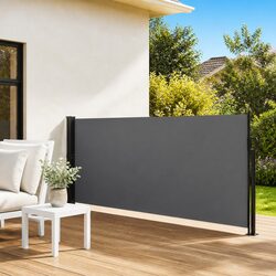 Compact Retractable Side Awning 140x500 cm for Any Space