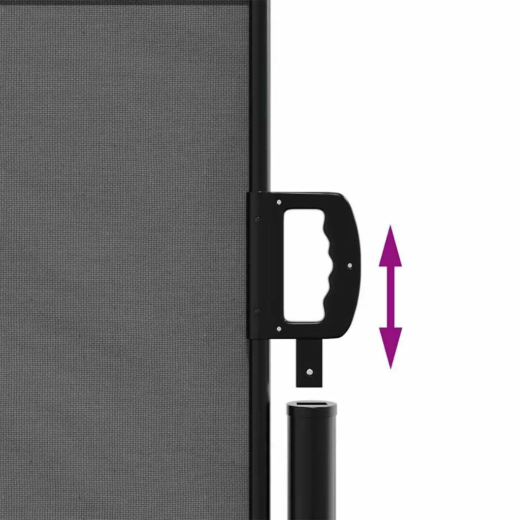 Retractable Side Awning Anthracite 140x500 cm Outdoor Privacy Screen Garden Balcony Terrace