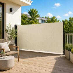 Cream Side Awning 160x500cm