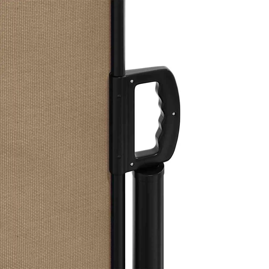 Retractable Side Awning Taupe 160x500cm Privacy Screen for Balcony Terrace Patio
