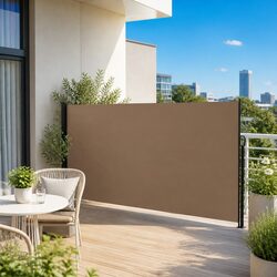 Retractable Side Awning 180x500 cm in Soft Taupe
