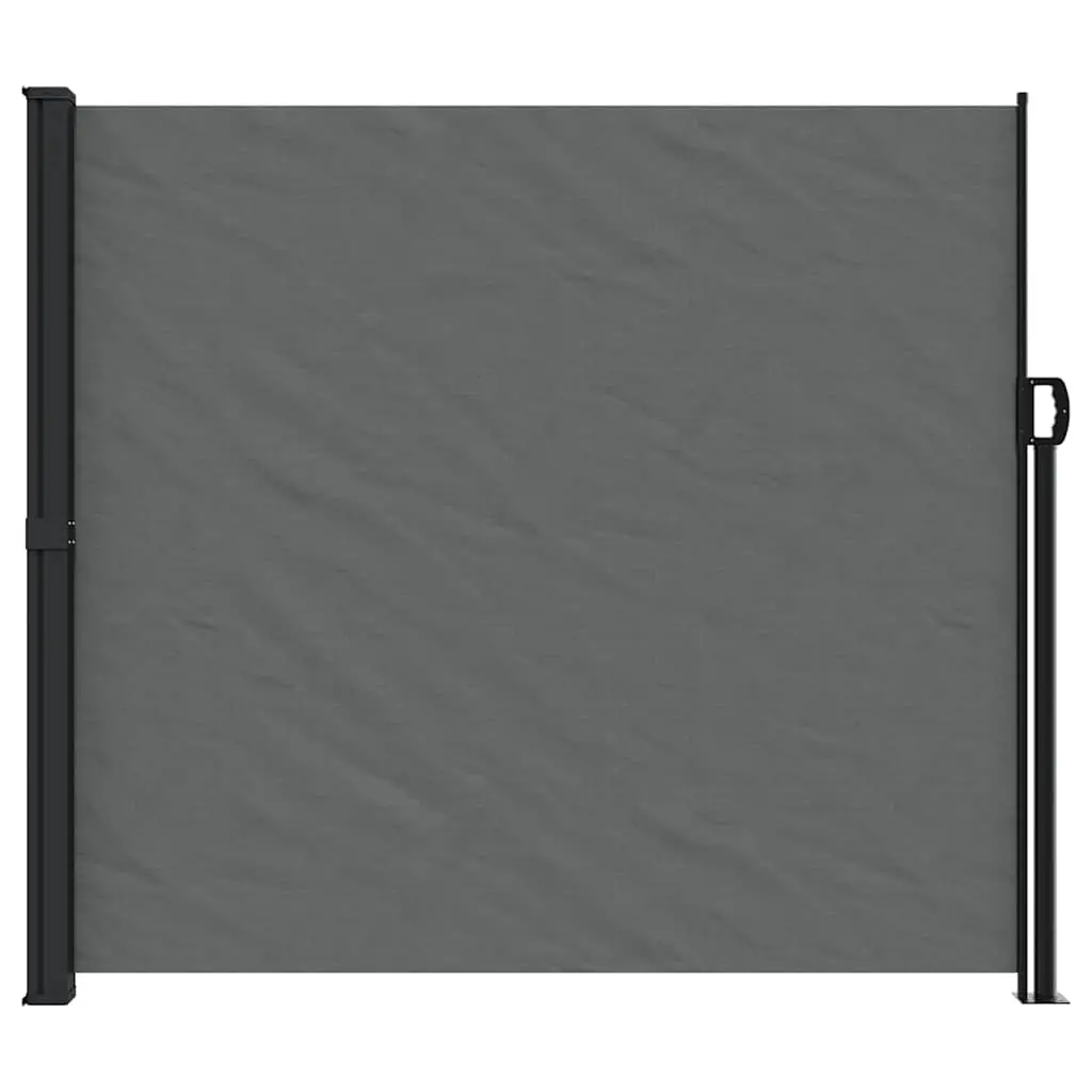 Retractable Awning Privacy Screen Anthracite 180x500cm Outdoor Garden Shade Easy Install