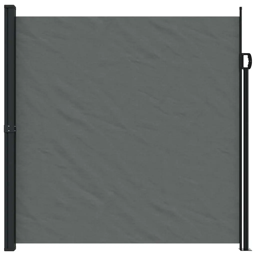 Retractable Side Awning Anthracite 200x500cm Outdoor Privacy Screen Garden Patio Balcony