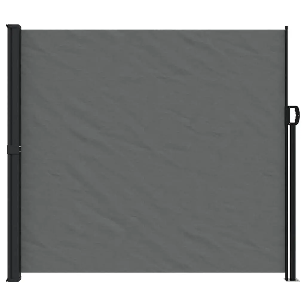 Retractable Awning Anthracite 180x600cm Privacy Screen for Garden Balcony Patio Shade