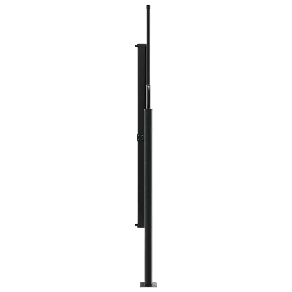Retractable Awning Anthracite 180x600cm Privacy Screen for Garden Balcony Patio Shade