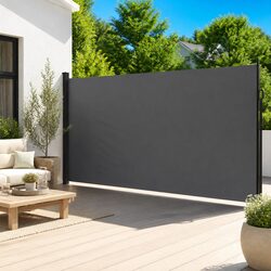 Retractable Side Awning Screen 220x600cm Outdoor Garden Patio Balcony Privacy
