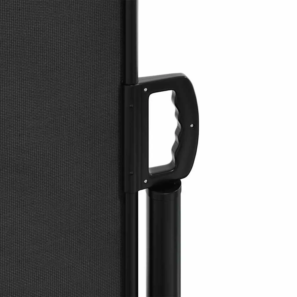 Retractable Side Awning Black 100x1000cm Privacy Screen Garden Patio Balcony