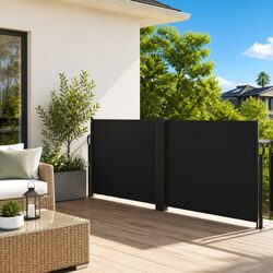 Black Retractable Awning