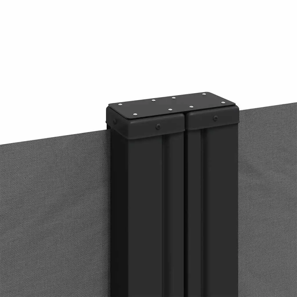 Retractable Side Awning Anthracite 200 x 1200 cm Outdoor Privacy Screen Garden Terrace Balcony Shade