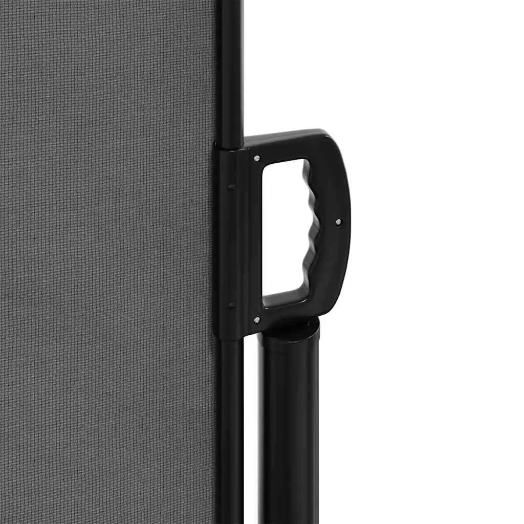 Retractable Side Awning Anthracite 200 x 1200 cm Outdoor Privacy Screen Garden Terrace Balcony Shade