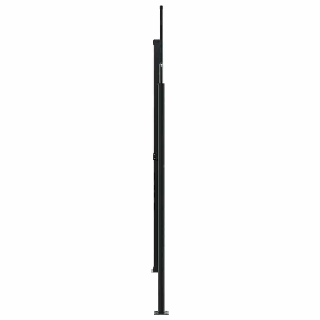 Retractable Side Awning Anthracite 220 x 1200 cm Outdoor Privacy Screen for Patio Balcony Terrace Garden