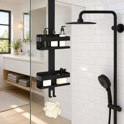 Compact and Efficient Hanging Shower Caddy