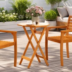 Folding Garden Table Ø60 cm for Outdoor Fun