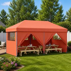 Compact Foldable Pop-Up Party Tent with Sidewalls