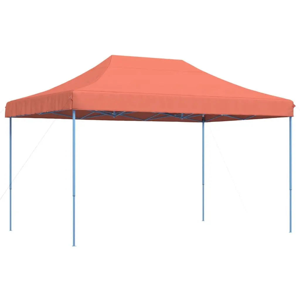 Foldable Pop-Up Party Tent Terracotta Large Quick Assembly Outdoor Canopy