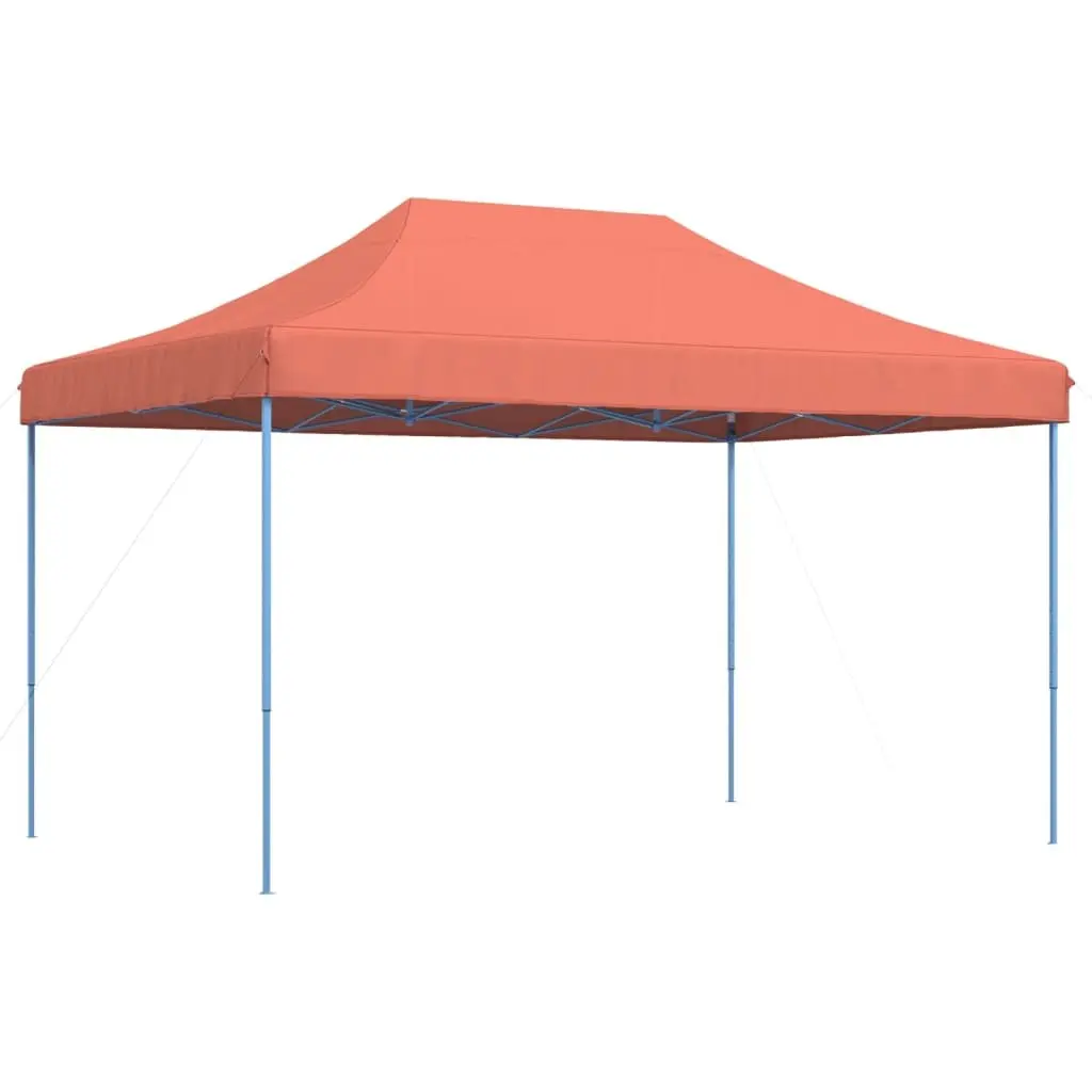 Foldable Pop-Up Party Tent Terracotta Large Quick Assembly Outdoor Canopy