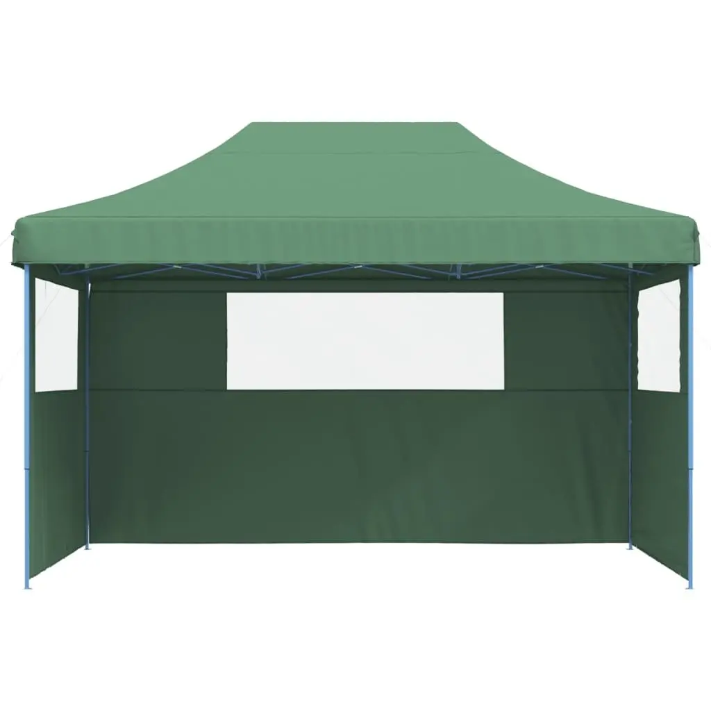 Pop-Up Party Tent Green Foldable Outdoor Canopy Gazebo with 3 Sidewalls