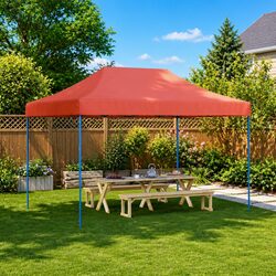 Concise and Reliable Orange Pop-Up Party Tent