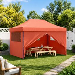 Compact Pop-Up Party Tent with Four Sidewalls