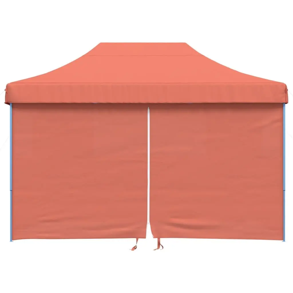 Foldable Pop-Up Party Tent 4 Sidewalls Outdoor Garden Gazebo Orange Event
