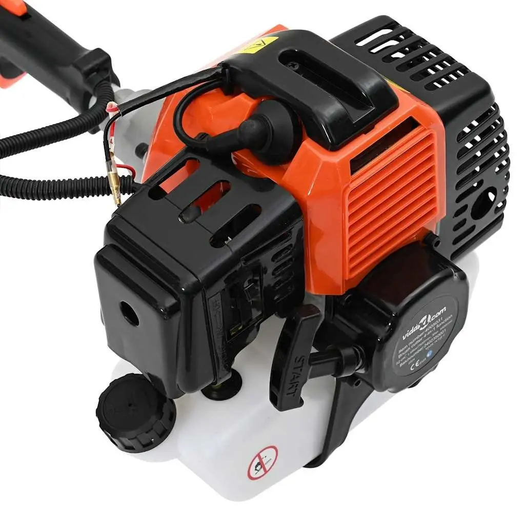 4-in-1 Brush Cutter Green 52cc 1.45kW Detachable Heads for Grass Trimming Hedge Trimming and Pruning