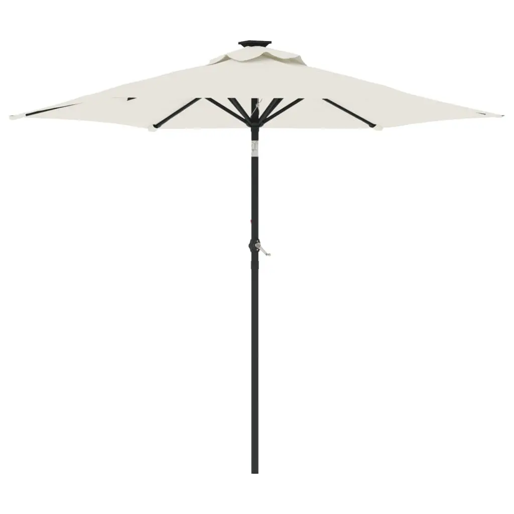 Garden Parasol White 225x225x212cm Crank Tilt Sun Shade
