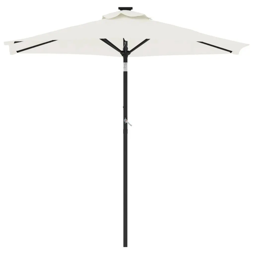 Garden Parasol White 225x225x212cm Crank Tilt Sun Shade