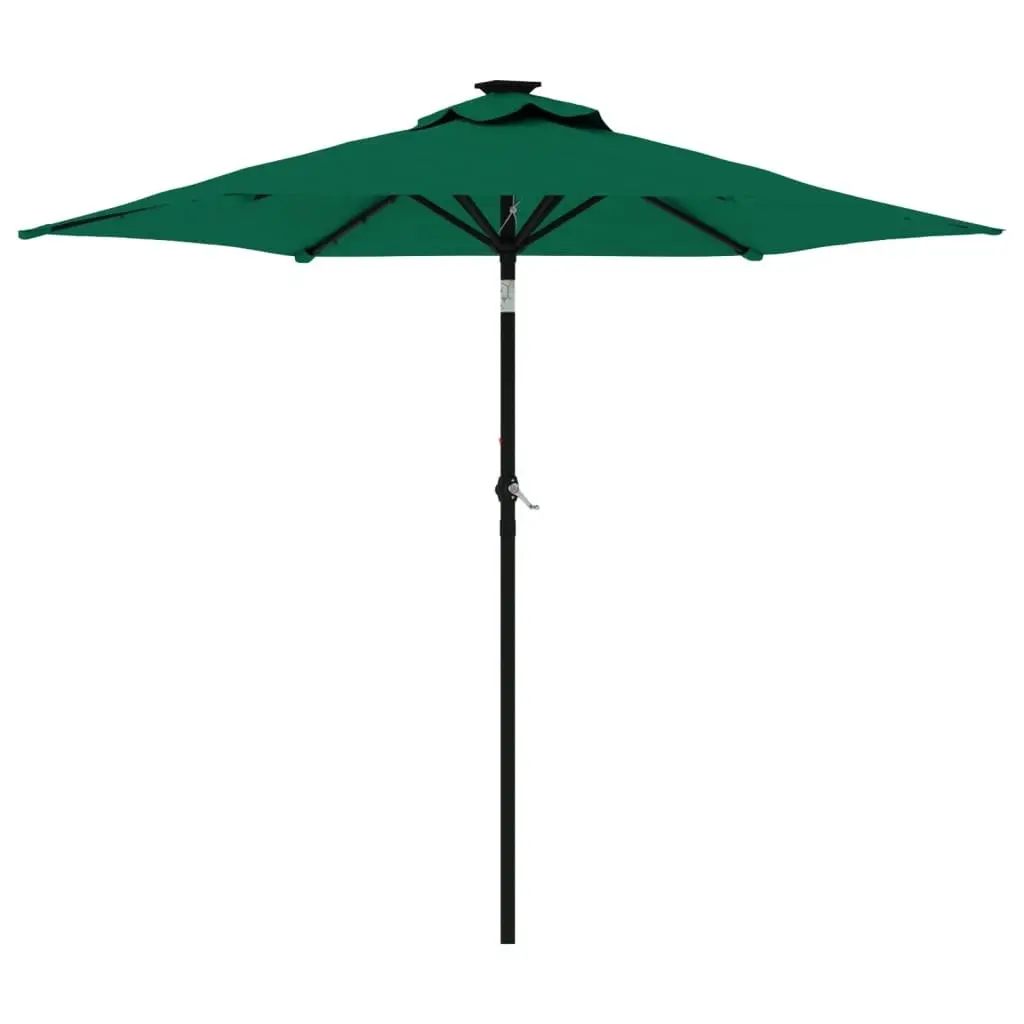 Garden Parasol Green 225x225x212cm Crank Tilt UV Protection