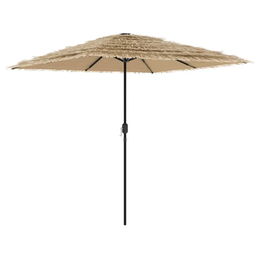Garden Parasol Brown 248cm Square Canopy Crank Mechanism