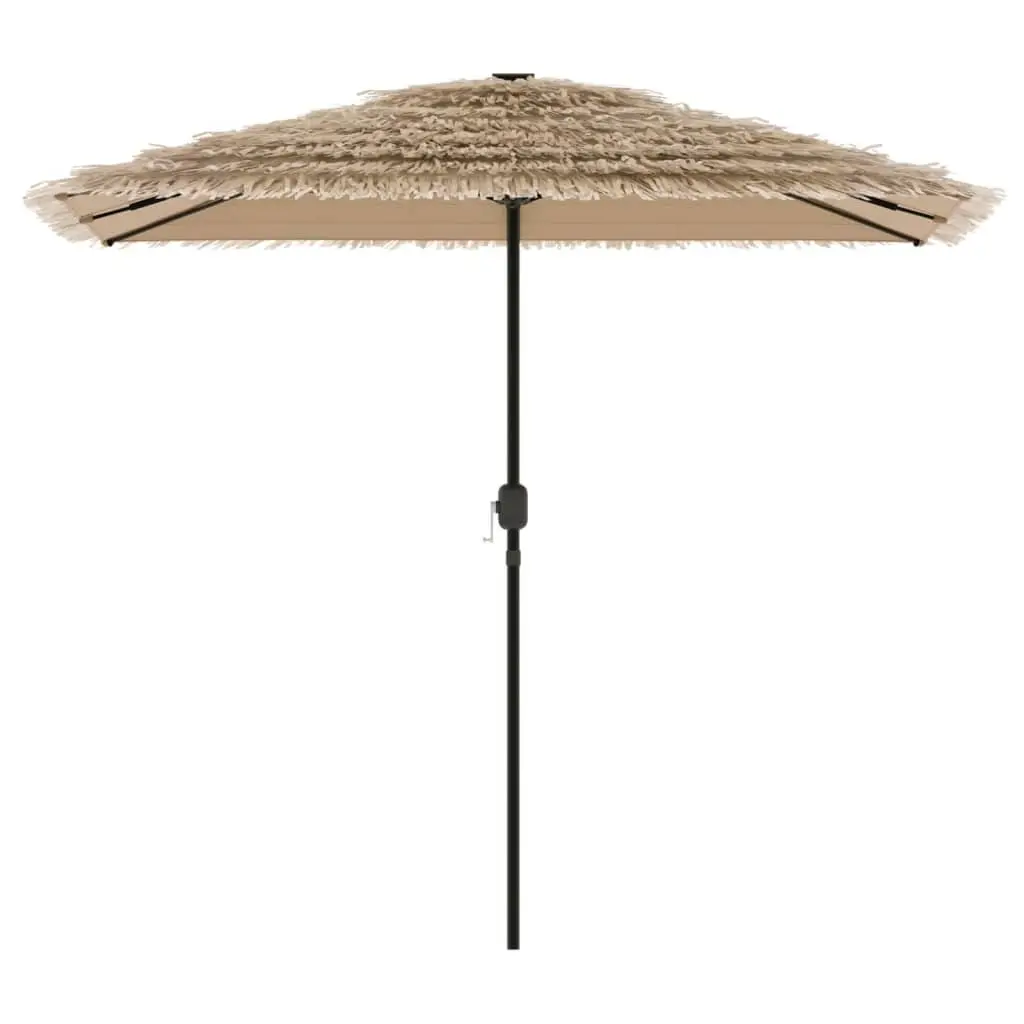 Garden Parasol Brown 248cm Square Canopy Crank Mechanism