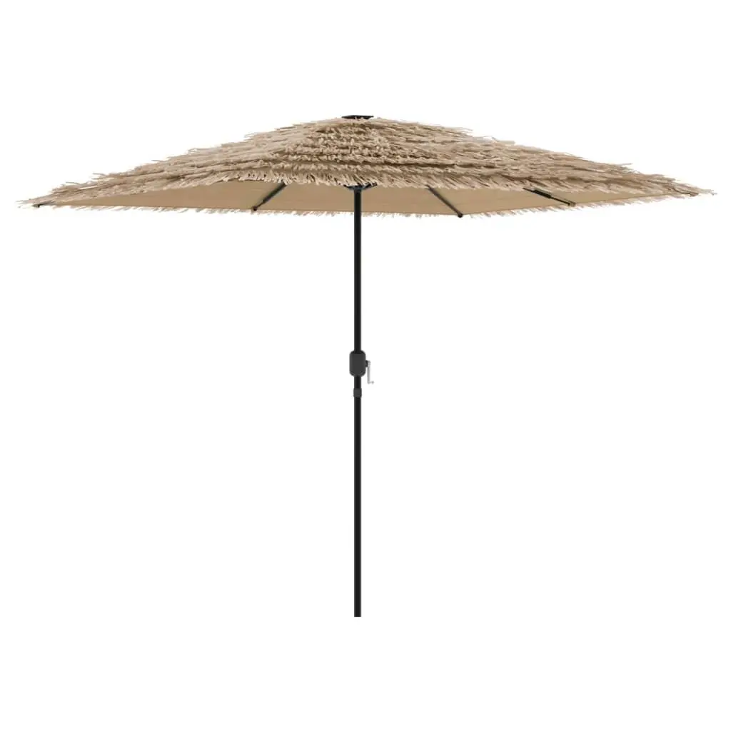 Garden Parasol Brown 248cm Square Canopy Crank Mechanism
