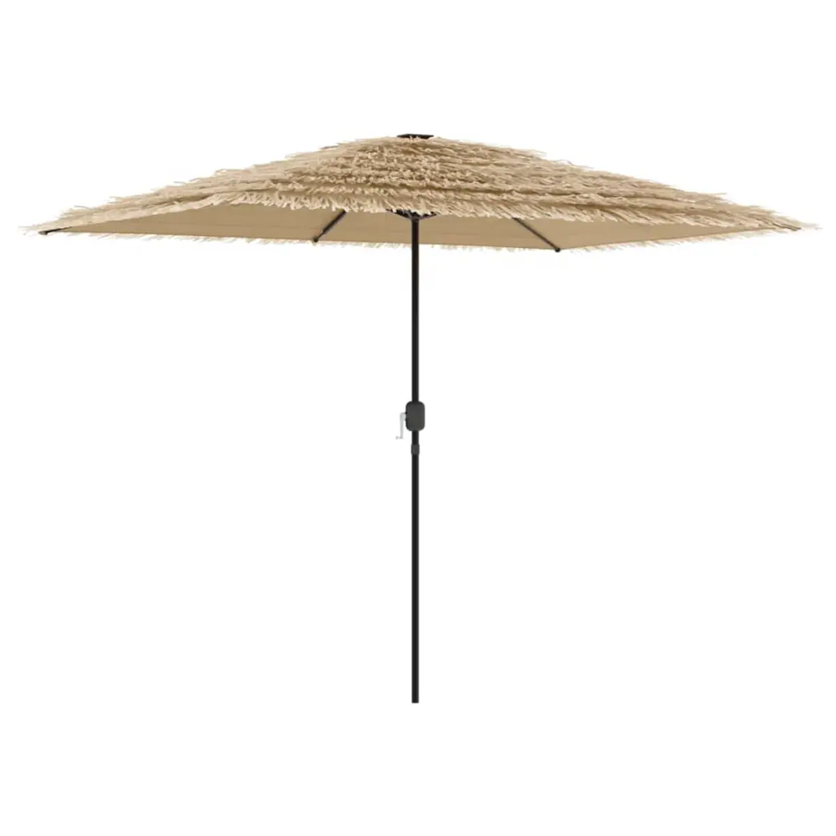 Garden Parasol Brown 300x200x250cm Outdoor Umbrella Sun Shade Crank