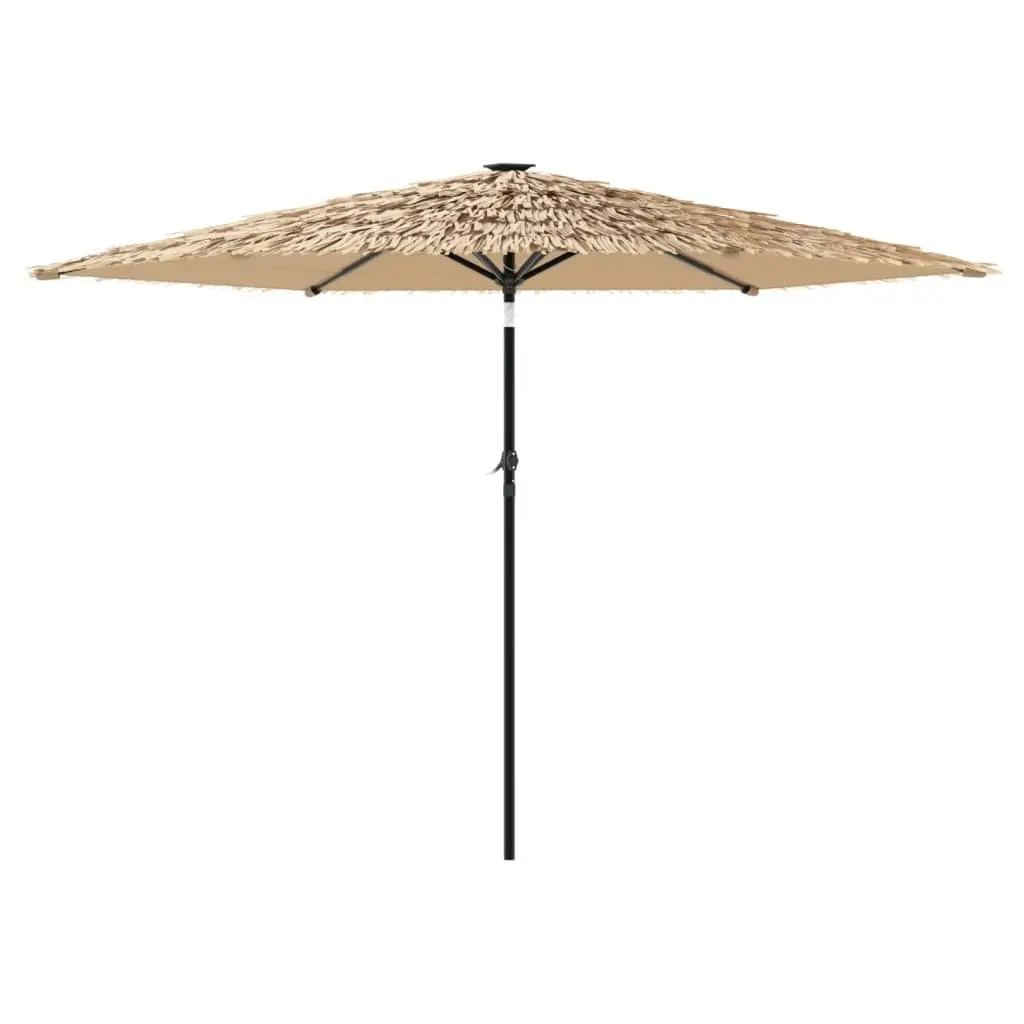 Garden Parasol Brown 288x288x225cm Outdoor Umbrella Sun Shade with Crank Mechanism