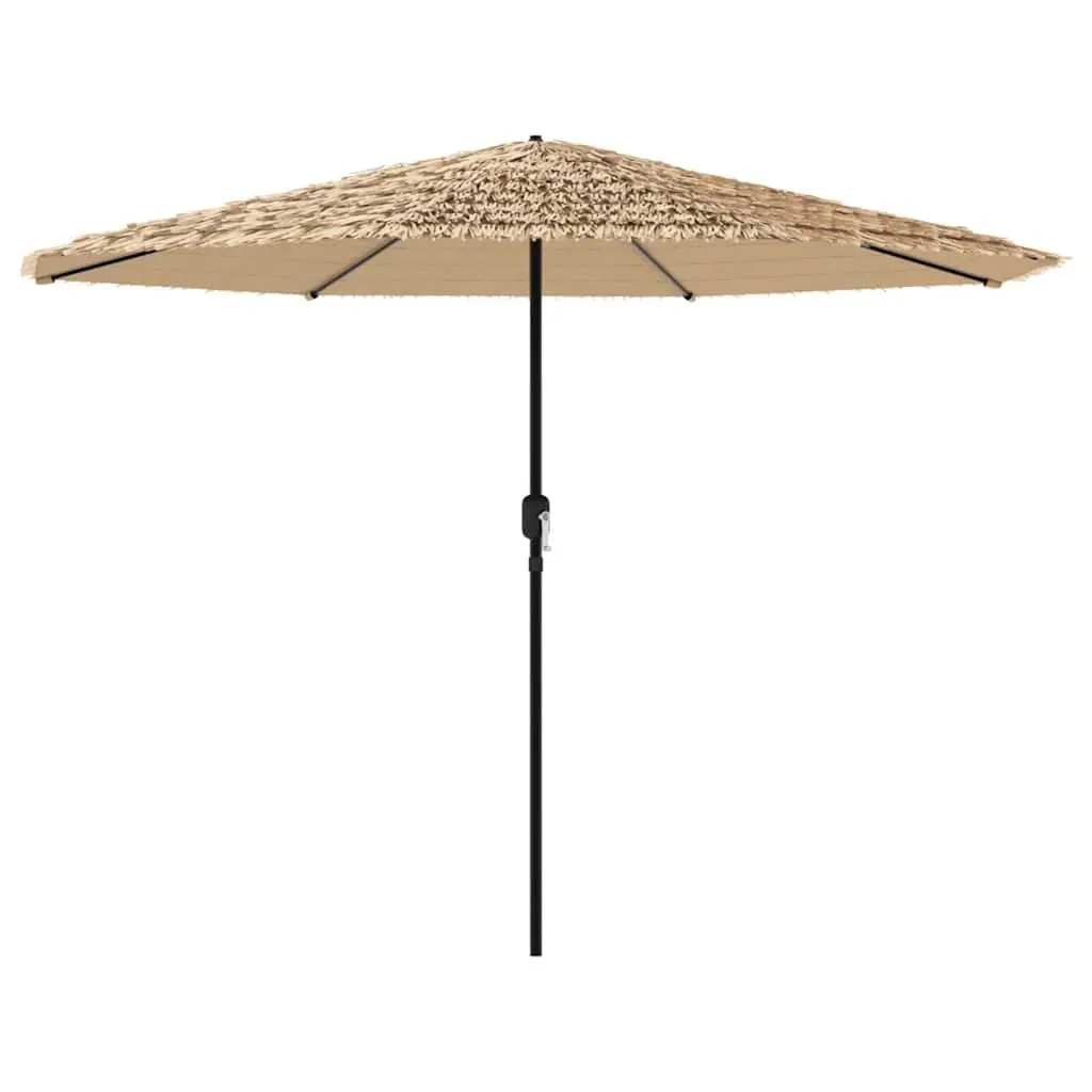 Garden Parasol Brown 324x324x247cm Crank Mechanism Steel Pole