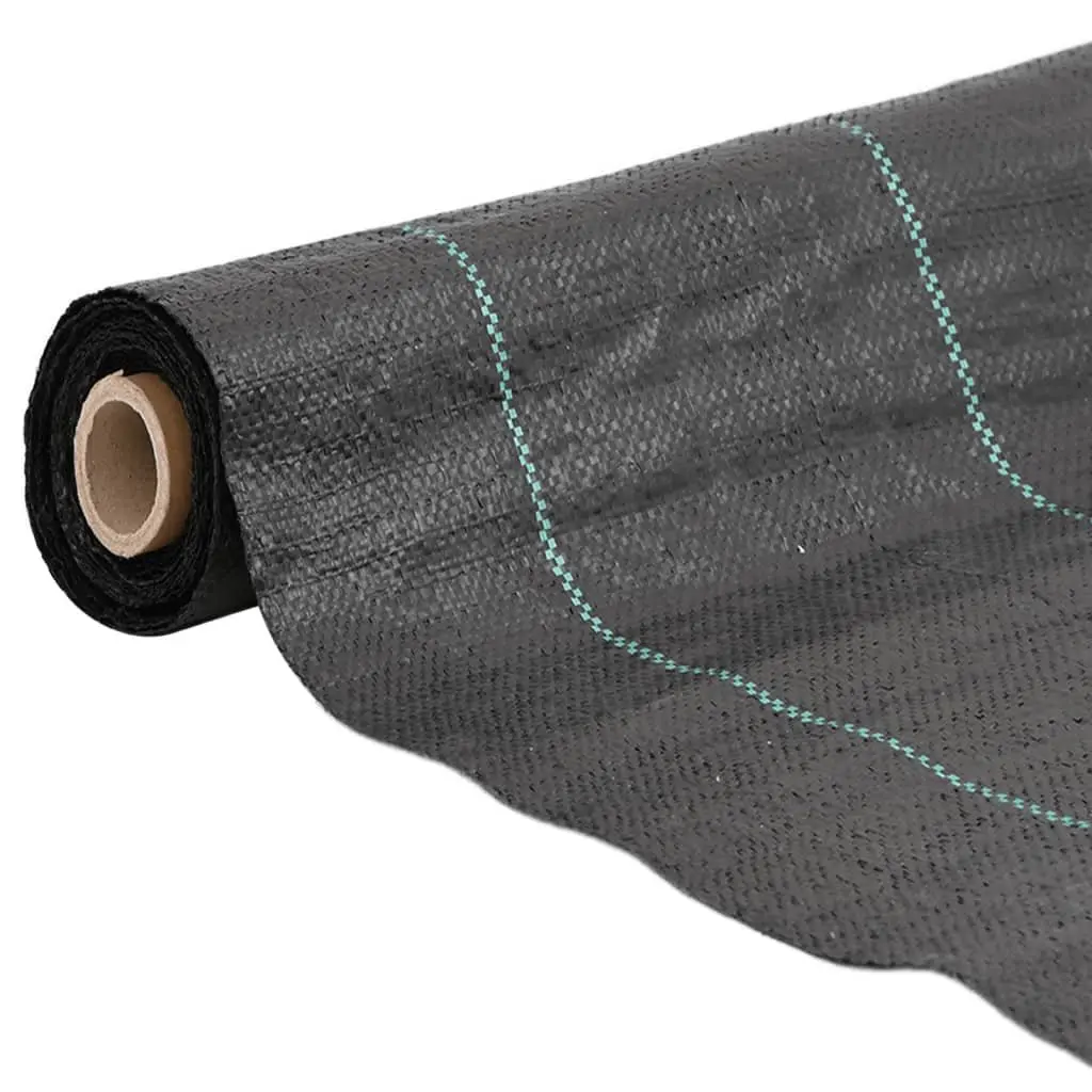 Weed Control Mat Landscape Fabric Black 4x100m UV Stabilised Polypropylene Durable Air Water Permeable