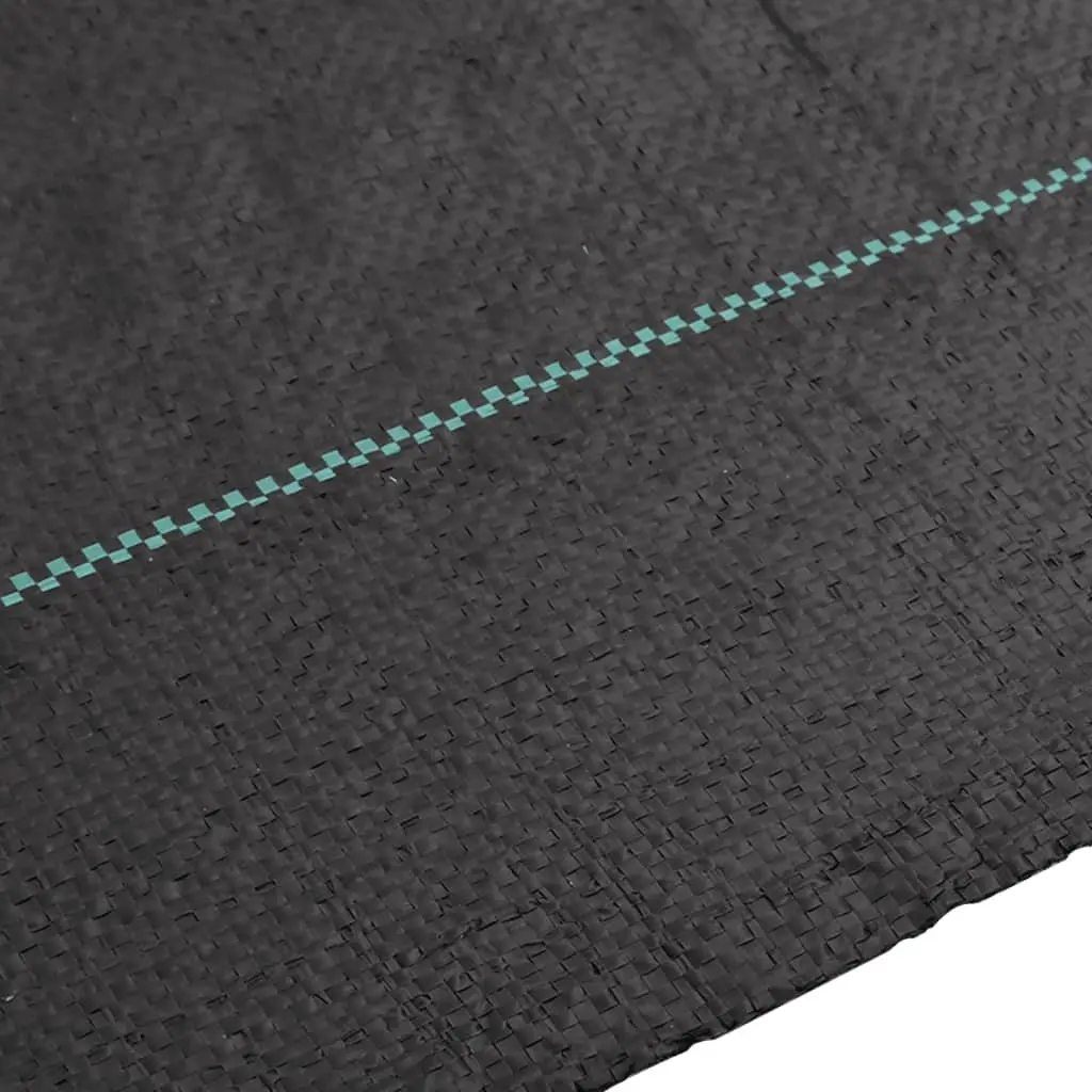 Weed Control Membrane Black 1x50m Durable Polypropylene Landscape Fabric Garden Suppression Mat Roll