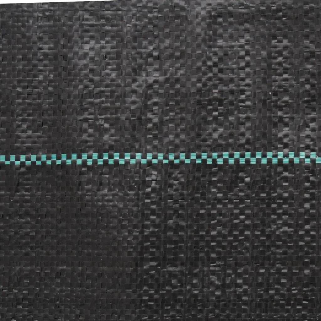 Weed Control Membrane Black 1x50m Durable Polypropylene Landscape Fabric Garden Suppression Mat Roll