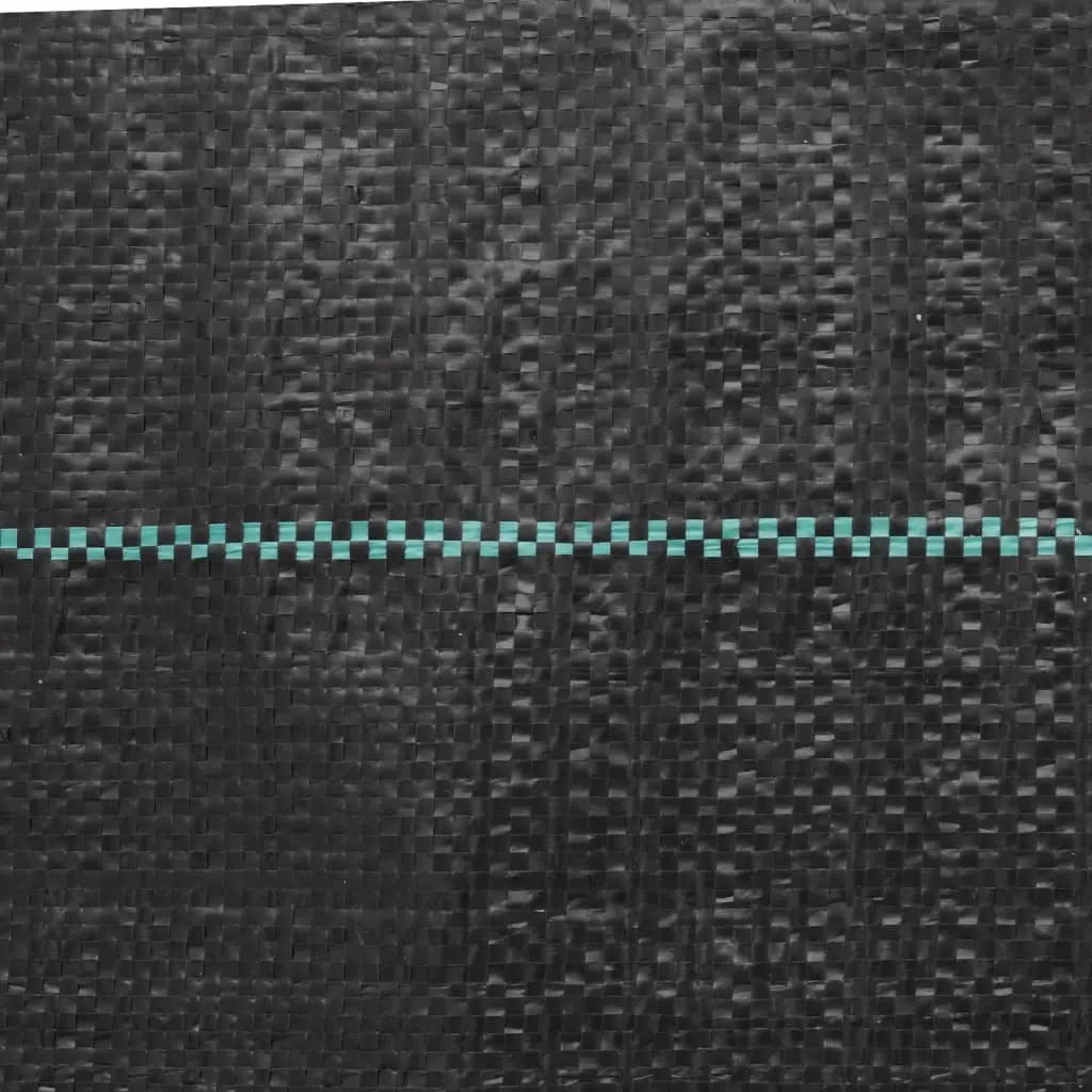 Weed Control Mat Black 1x200 m Durable Polypropylene Landscape Fabric for Garden Weed Suppression