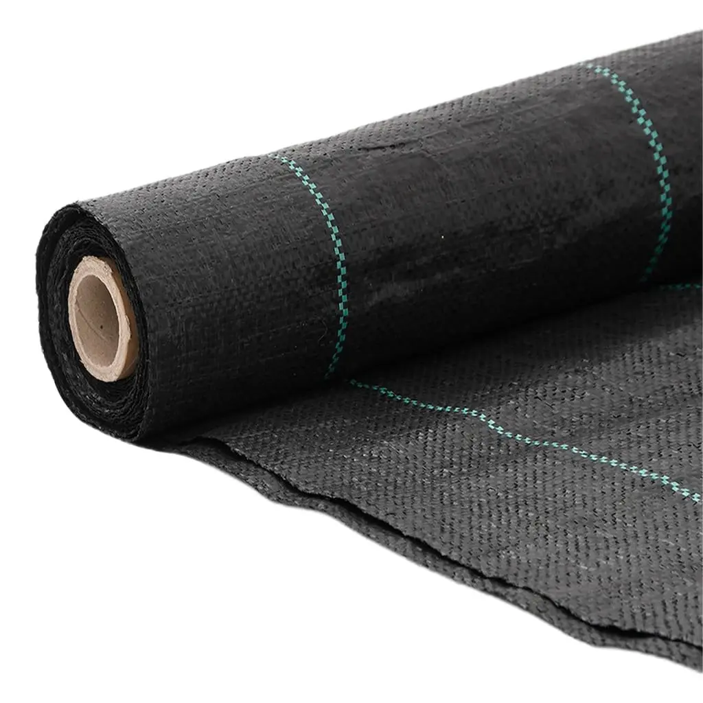 Weed Control Mat Black 2x50 m Durable Polypropylene Landscape Fabric Garden