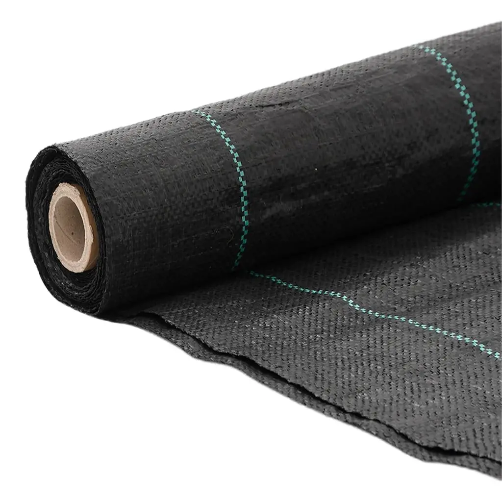 Weed Control Membrane Black 2x100m Durable UV Stabilised Polypropylene Garden Suppression Mat