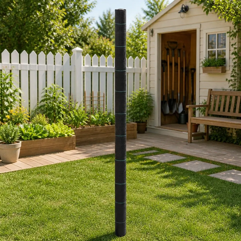Landscape Fabric Black 2x150m Weed Control Membrane UV Stabilised Polypropylene for Garden and Outdoor Use