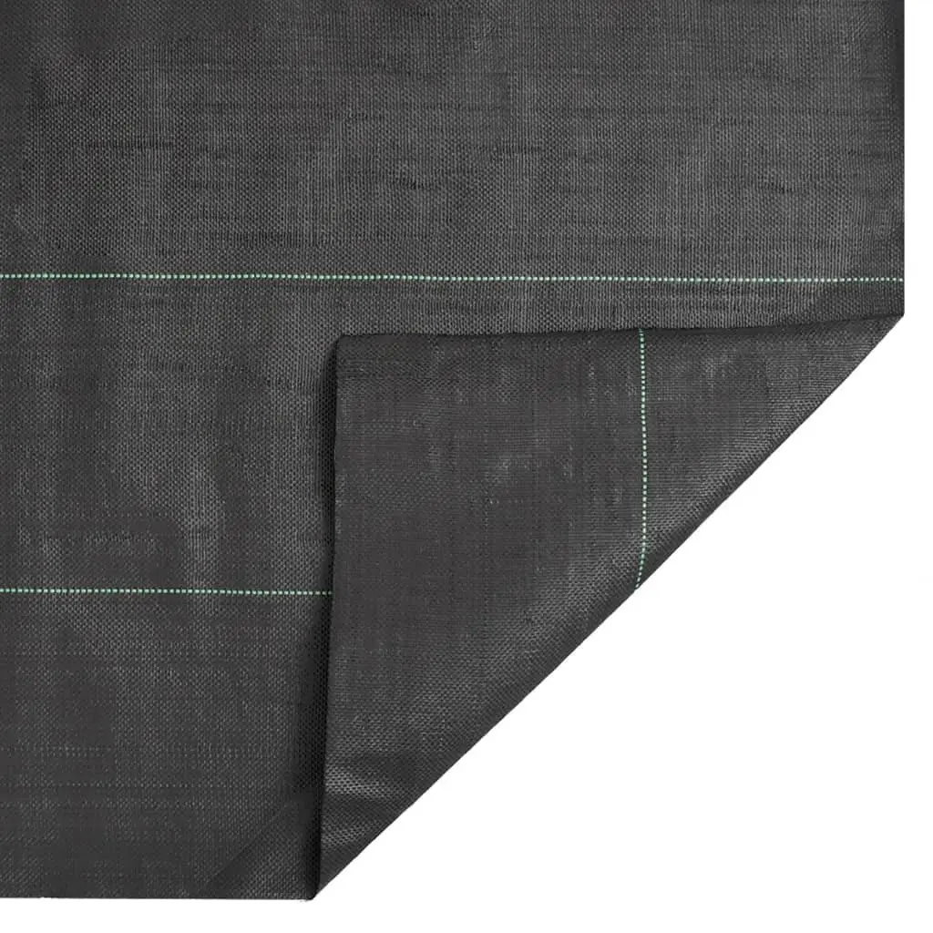 Weed Control Membrane Fabric Black 1x200m Durable UV Stabilised Polypropylene for Landscape Garden Lawn