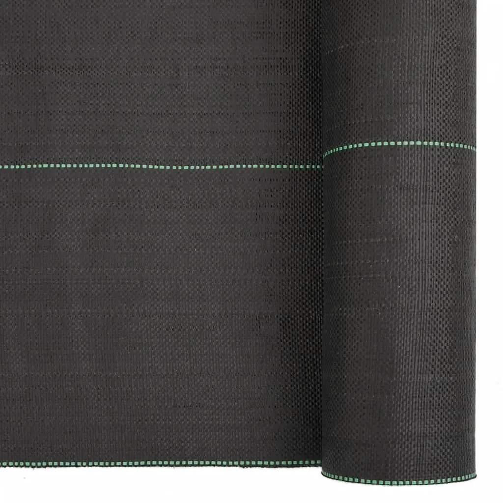 Weed Membrane Black 2x25m Durable UV Stabilised Landscape Fabric for Effective Garden Weed Control