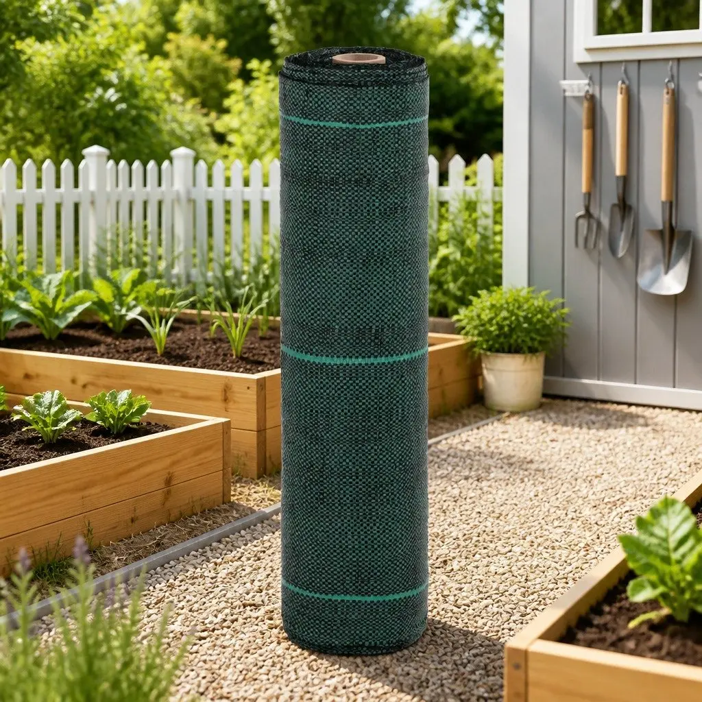 Weed Control Membrane Green 0.5x100 m UV Stabilised Polypropylene Landscape Fabric