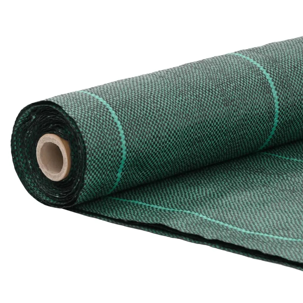 Weed Control Fabric Green 1m x 200m Durable Polypropylene Membrane for Gardens and Landscaping