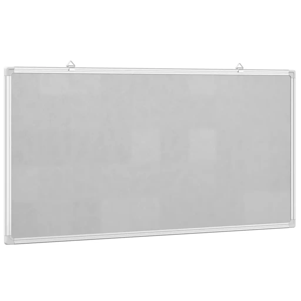 Magnetic Whiteboard White 60x30cm Wall-Mounted Smooth Surface Aluminium Frame