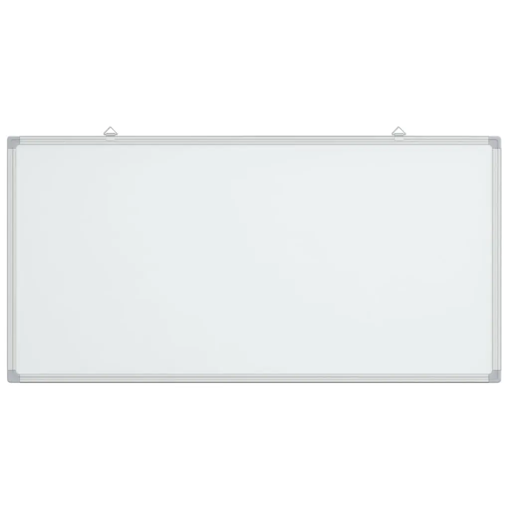 Magnetic Whiteboard White 100x50cm Smooth Lacquer Coated Surface Wall Mount for Office Home School Presentation Display