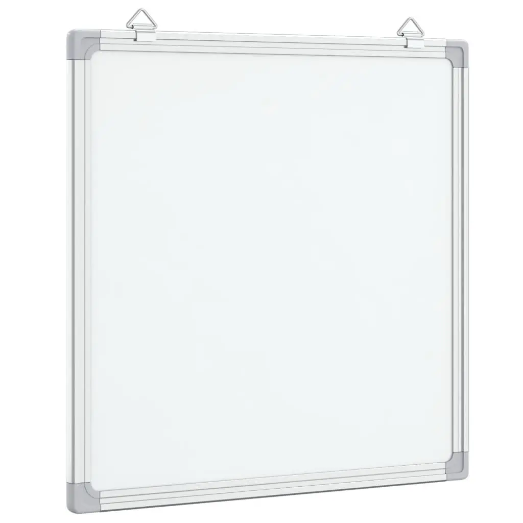 Magnetic Whiteboard White 60x60cm Smooth Lacquer-Coated Surface Wall Mount for Office Home Display