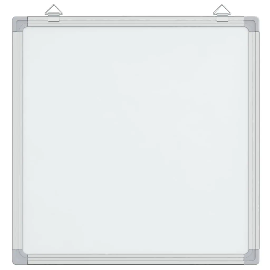 Magnetic Whiteboard White 60x60cm Smooth Lacquer-Coated Surface Wall Mount for Office Home Display