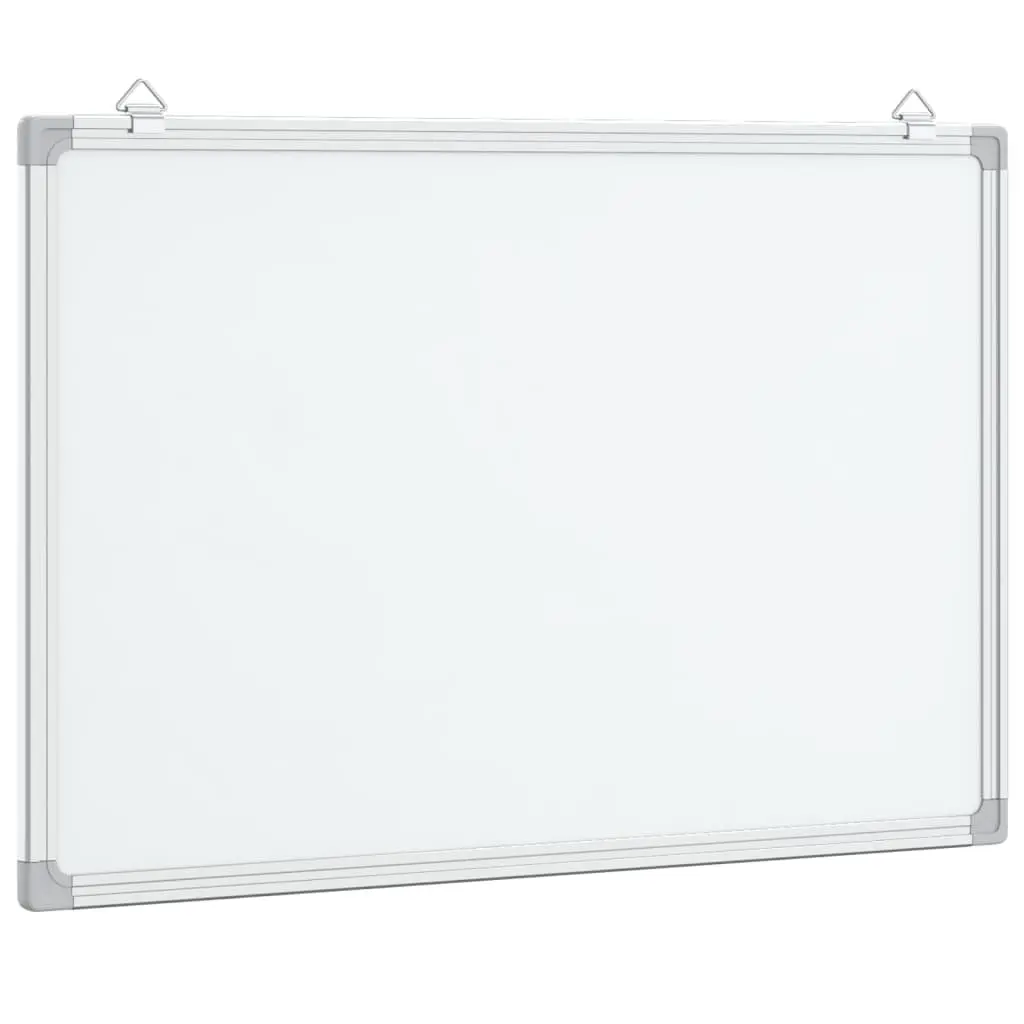 Magnetic Whiteboard White 80x60cm Smooth Lacquer-Coated Surface Wall Mount Display Board for Office Home Presentation